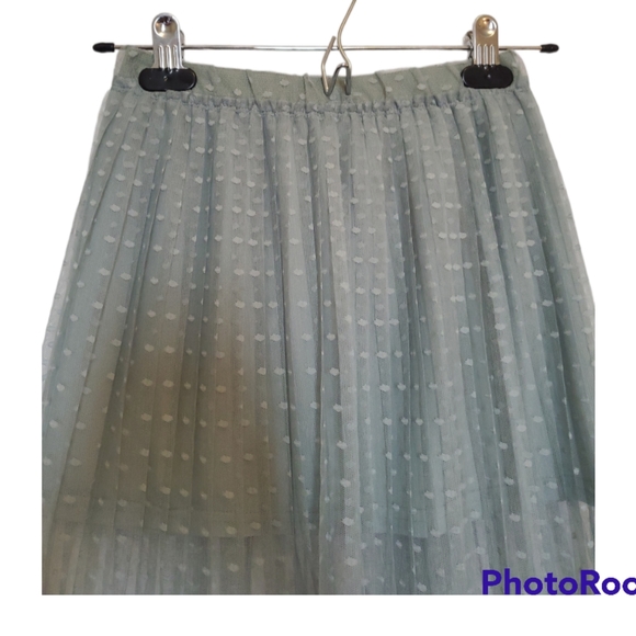 H&M Seafoam Green Overlay Lace Skirt - Size XXS, 00 - Picture 4 of 4